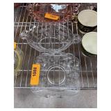 2PC TIFFIN GLASS STYLE SMALL DISHES