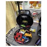HOT WHEELS CASE W DIECAST CARS