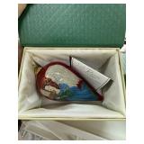 PIER 1 LI BIEN GLASS CHRISTMAS ORNAMENT