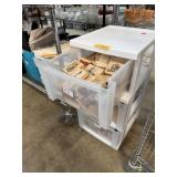 3 DRAWER UNIT W LOTS OF CRAFT STAMPS