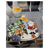 LENOX RUDOLPH CHRISTMAS TREE COOKIE PLATE