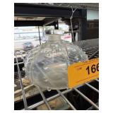 VINTAGE GLASS BOTTLE W LID