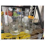 LOT OF LIBBEY VASES / CANDLE GLASSES