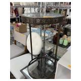 GLASS TOP ACCENT / SIDE TABLE