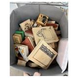 LARGE BIN OF CRAFT STAMPS