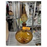 AMBER GLASS EMPOLI GENIE BOTTLE DECANTER