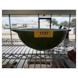 GREEN PYREX GLASS CINDERELLA BOWL
