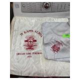 2PC VINTAGE SORORITY PILLOW CASES 1970 & 73