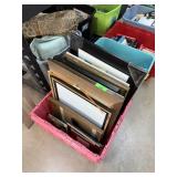 LARGE BIN OF PICTURE FRAMES