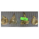4PC BRASS LOT RAFAEL CANADA ETC