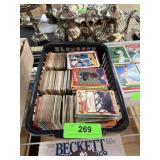 BIN OF MIXED SPORTS CARDS