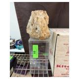 LARGE QUARTZ CRYSTAL CLUSTER W STAND