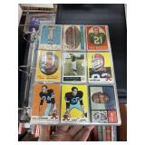 BINDER OF BETTER VINTAGE FOOTBALL CARDS 1950S+