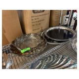 LOT OF SILVERPLATE / COCKTAIL TRAY MORE