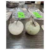 2PC STONE APPLES QUARTZ AND OTHER