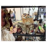 CONTENTS OF THE SHELF LARGE LOT OF ANGEL DECOR