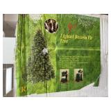 9FT LIGHTED BATAVIA FIR CHRISTMAS TREE