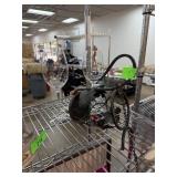 IRON WINE BOTTLE HOLER AND 2PC GLASSES