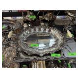 LARGE SILVERPLATE SERVING BOWL W HANDLES