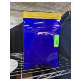 LARGE SOLID GLASS COBALT VASE HEAVY NOTE