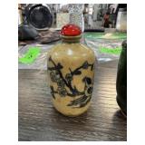 CHINESE STONE OPIUM SNUFF BOTTLE