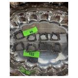 WANDA SCRUBY 8 PEWTER GRAPE THEME NAPKIN HOLDERS