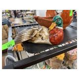 VINTAGE ITALIAN CERAMIC DUCK HAND PAINTED