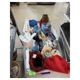 LARGE BIN OF MIXED LINENS