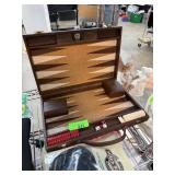LARGE ARIES VINTAGE BACKGAMMON SET