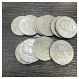 QTY 10 UNC IKE DOLLARS