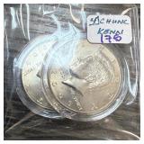 4PC UNC JFK KENNEDY HALF DOLLARS