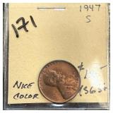 1947-S WHEAT PENNY CENT