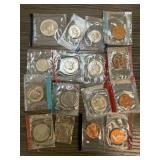 LARGE LOT OF MIXED UNC OGP COINS