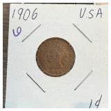 1906 INDIAN HEAD PENNY CENT