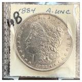 1884 MORGAN SILVER DOLLAR BETTER