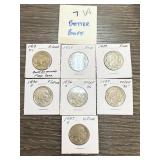 LOT OF 7 BETTER BUFFALO NICKELS