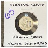 FRANKLIN MINT STERLING SILVER DECLARATION COIN