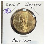 2016 RONALD REAGAN PRESIDENTIAL DOLLAR UNC