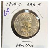 1979-D SUSAN B ANTHONY UNC DOLLAR