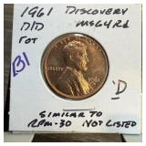 1961-D/D MEMORIAL PENNY CENT
