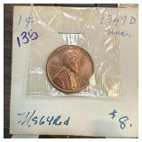 1949-D UNC WHEAT PENNY CENT