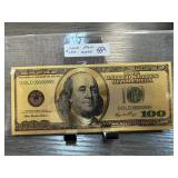 GOLD FOIL $100 NOTE