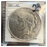 1925 PEACE SILVER DOLLAR