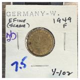 1949-F GERMANY 1 PFENNIG