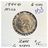 1994-D JEFERSON NICKEL 6 STEPS RARE