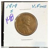 1919-S WHEAT PENNY CENT