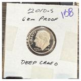 2010-S GEM DEEP CAMEO PROOF ROOSEVELT DIME