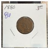 1880 INDIAN HEAD PENNY CENT