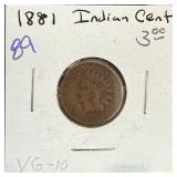 1881 INDIAN HEAD PENNY CENT