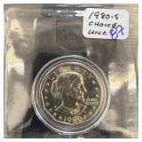 1980-S SUSAN B ANTHONY UNC DOLALR COIN